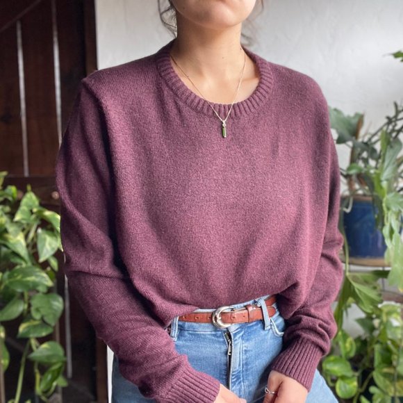 Croft & Barrow | Red Knit Crewneck Sweater - Picture 2 of 6